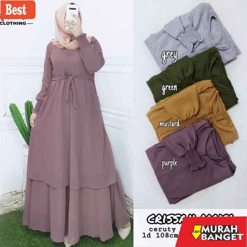 Tren baju lebaran wanita 2023- B&D FASHION BAJU GAMIS WANITA REMAJA DEWASA MALAYSA TERBARU 2022 BAHA