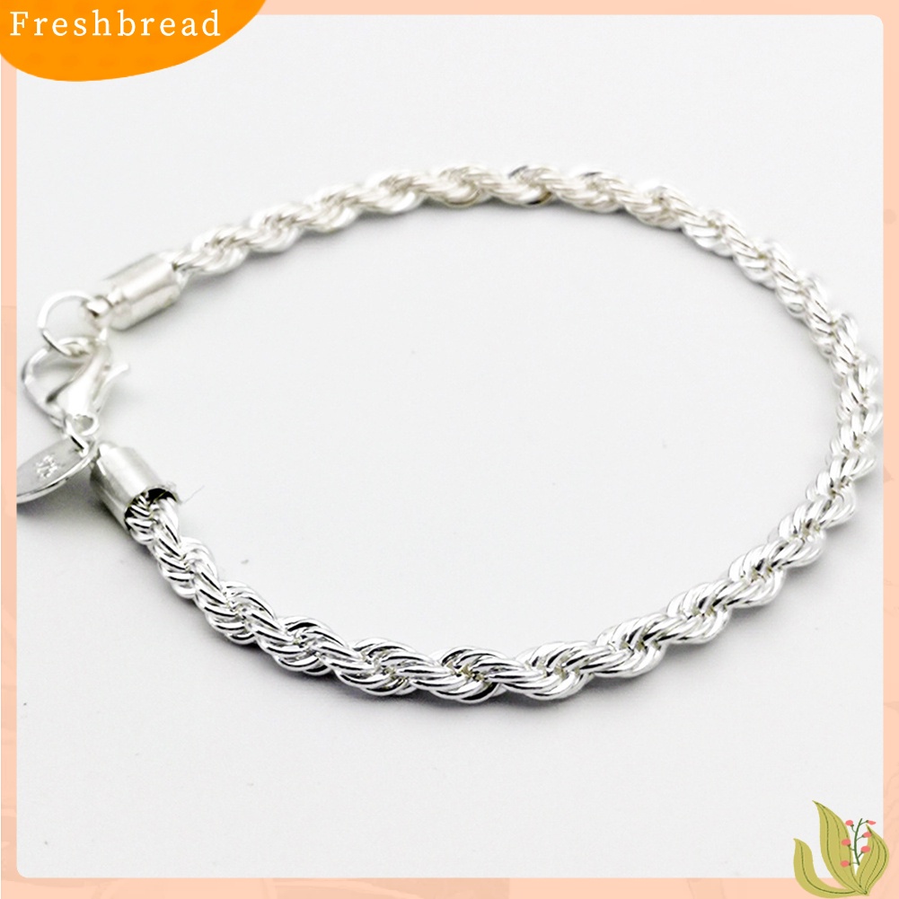 &lt; Freshbread &gt; Wanita Fashion Gelombang Rantai Memutar Putaran Pesona Gelang Bangle Pesta Perhiasan Hadiah