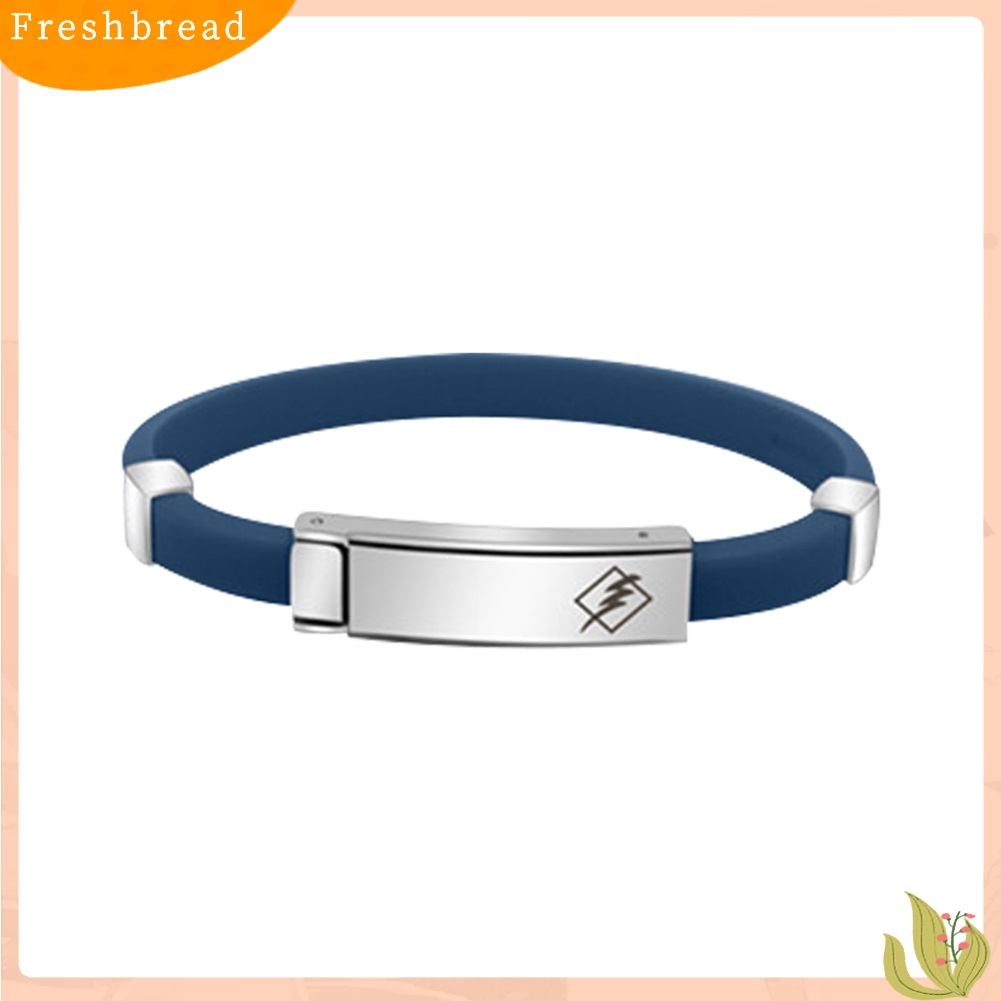 &lt; Freshbread &gt; Sport Silikon Energi Elektrostatik Keseimbangan Neg Ions Buckle Wristband Bracelet