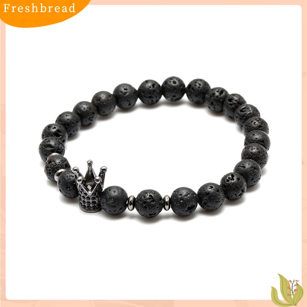 &lt; Freshbread &gt; Gelang Manik-Manik Bergaya Unisex Tahan Lama Pria Wanita Retak Bunga Batu Manik-Manik Gelang Perhiasan Untuk Pesta