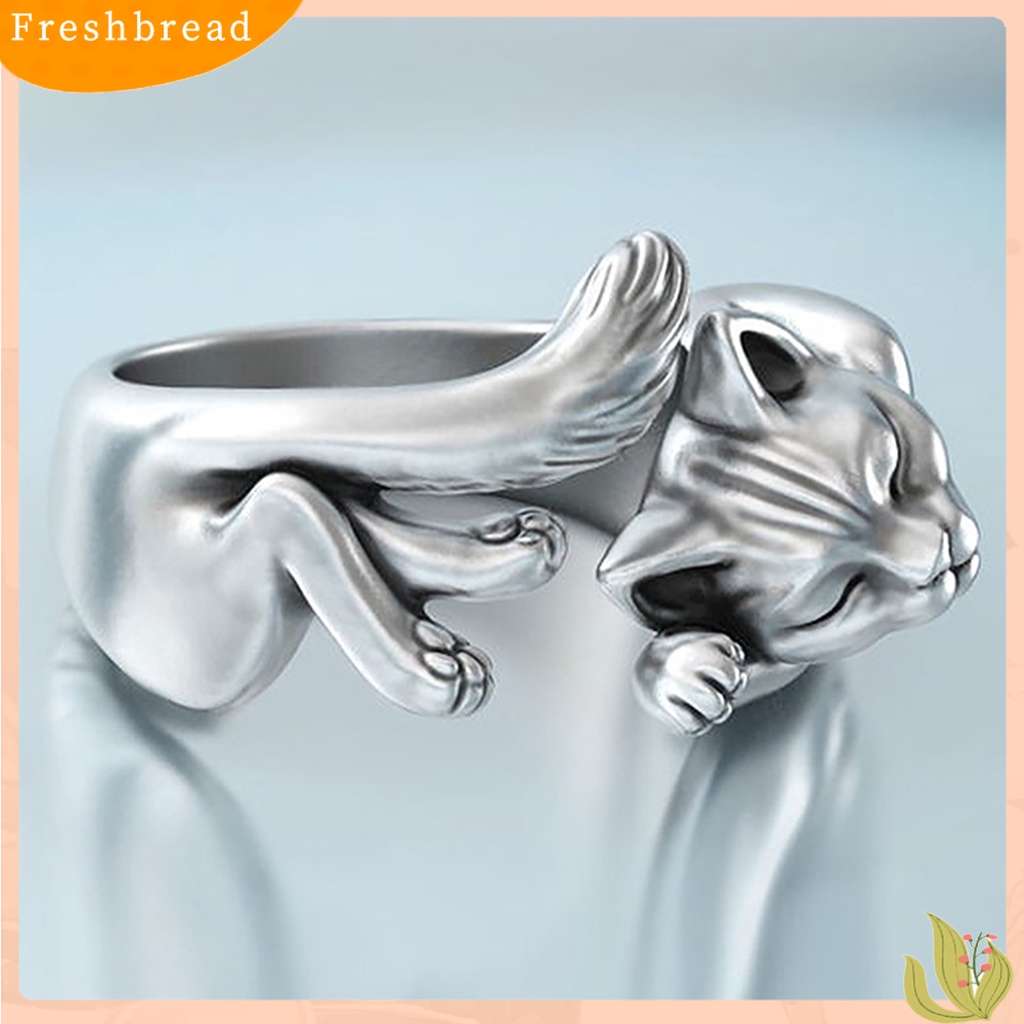 &lt; Freshbread &gt; Opening Ring Vintage Perhiasan Hadiah Anti Luntur Cincin Buka Bungkus Unisex Untuk Pesta