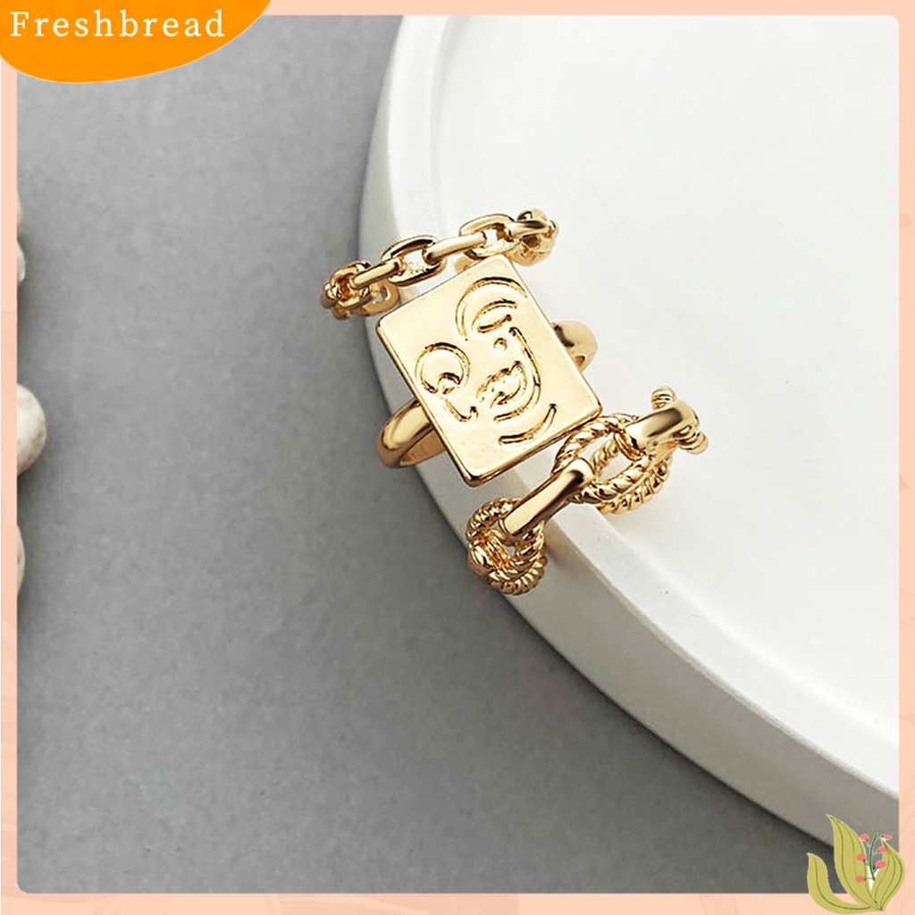 &lt; Freshbread &gt; 3Pcs Cincin Wanita Indah Tahan Aus Alloy Mid Finger Stackable Rings Untuk Pesta