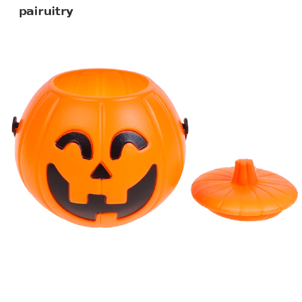 Prt Halloween Christams Party Props Ember Labu Plastik Candy Box Halloween Decor PRT