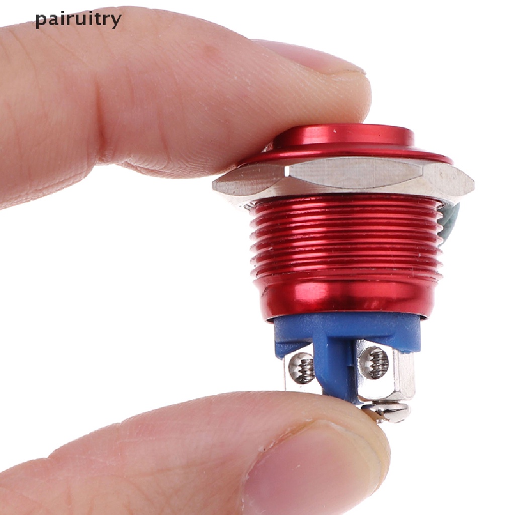 Prt 1Pc Saklar Tombol Tekan Momentary 16mm Waterproof Mount Button Switch PRT