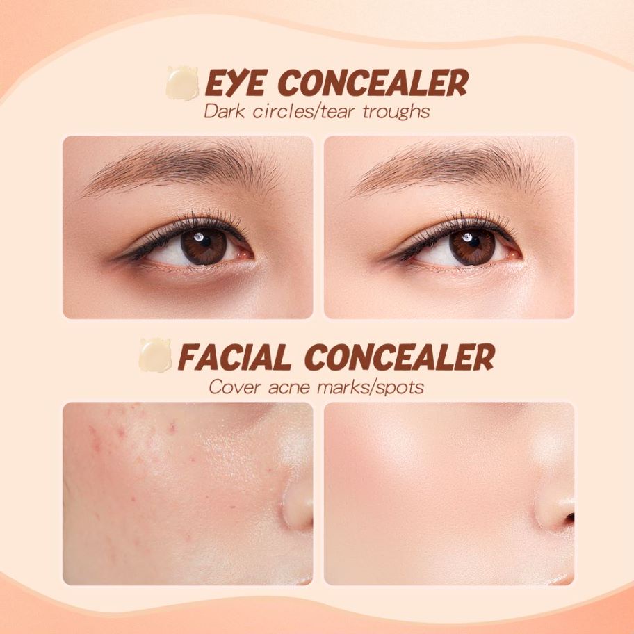 BANXEER Monster Make Up Wajah, Concealer Cair Tahan Lama Kontrol Minyak BM19 [Emperor]