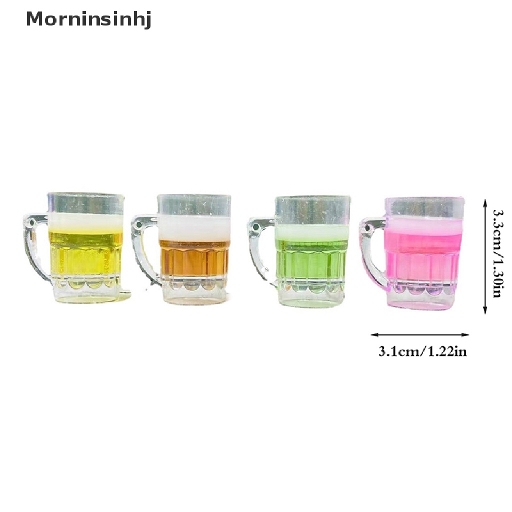 Mornin 5pcs Fluorescence Beer Mug Dekorasi Kamar Ornamen DIY Miniatur Dekorasi Lanskap Aksesoris id