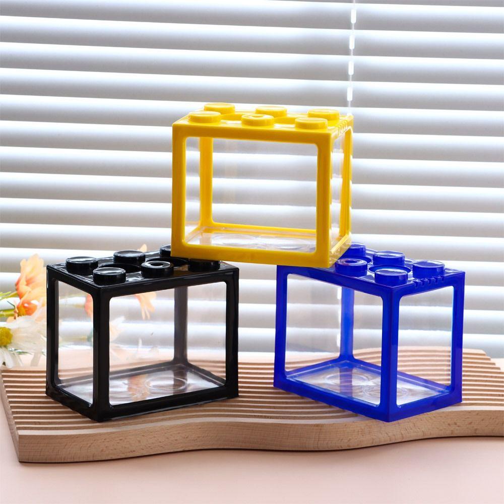 Chookyy Tangki Ikan Cupang Pet Dekorasi Kado PVC Aquarium Mini
