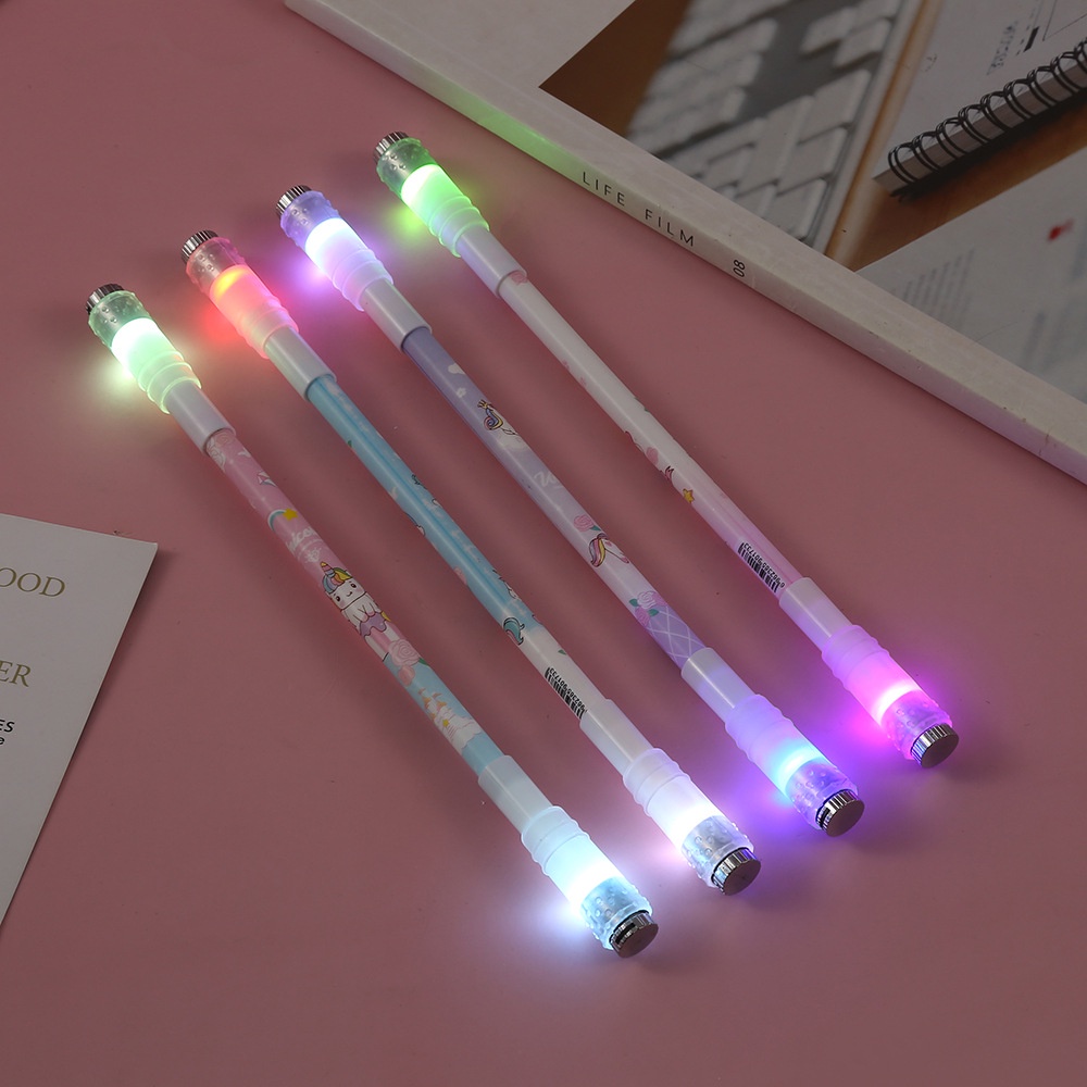 

Pulpen Putar Dengan Lampu LED Gambar Cartoon Unicorn Model Lucu-339