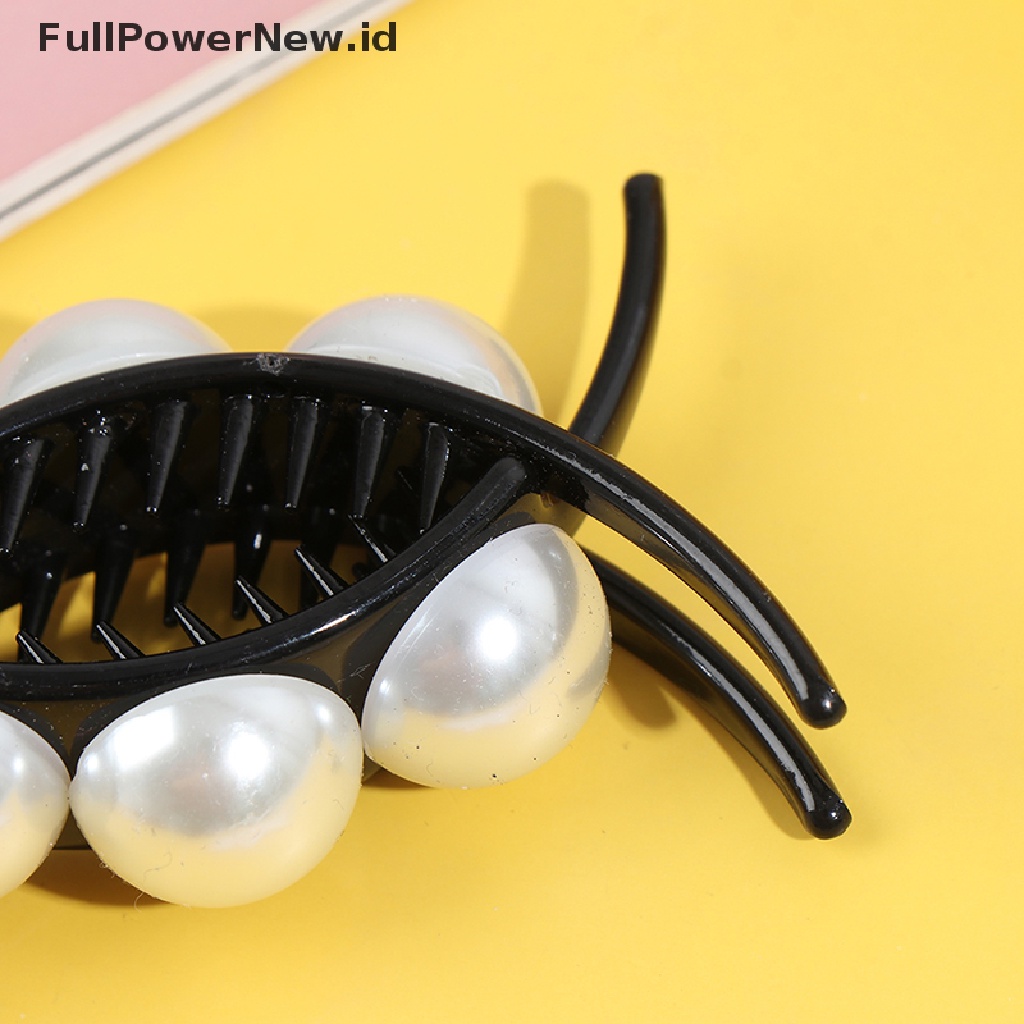 Power 1X Rain Hair Claw Clips Kepiting Besar Ponytail Sanggul Jepit Rambut Hairpin Hiasan Kepala ID