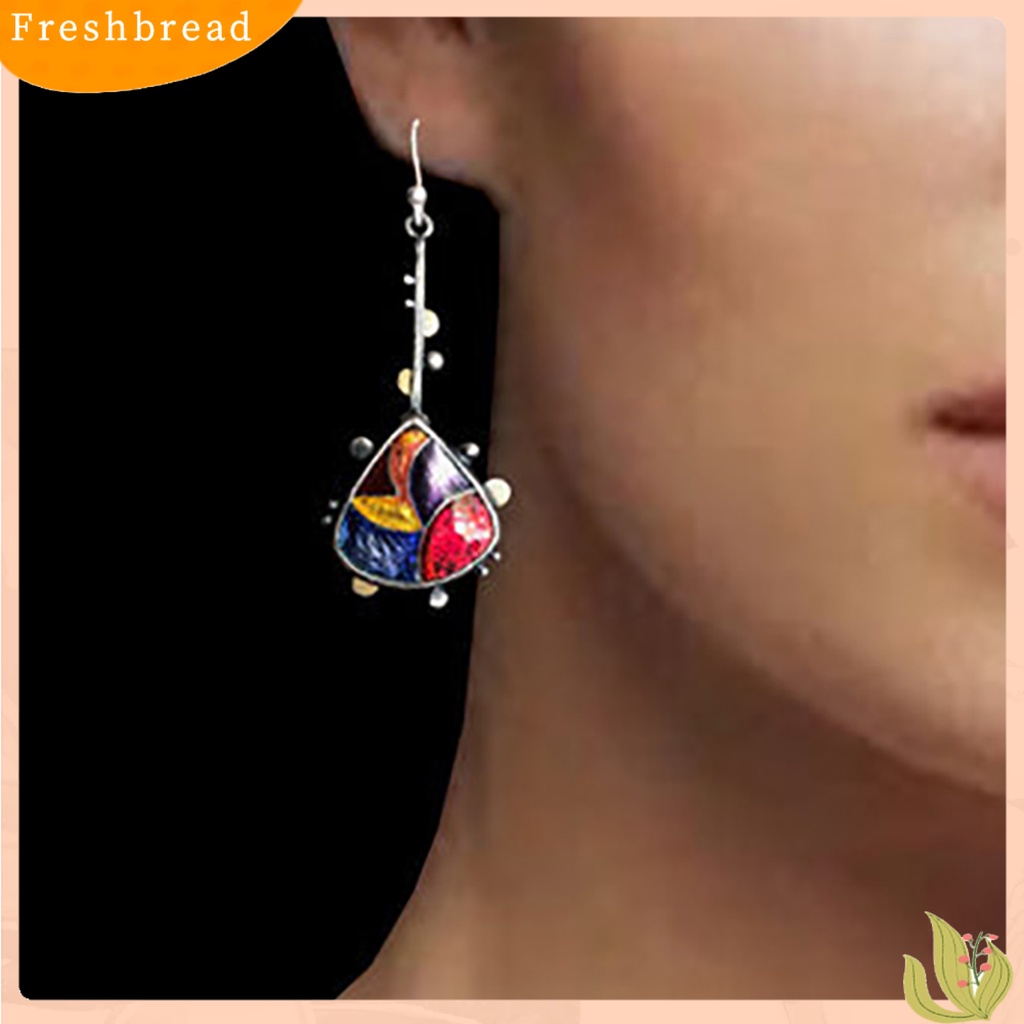 Anting Kait Panjang Bentuk Waterdrop Aksen Berlian Imitasi Untuk Wanita