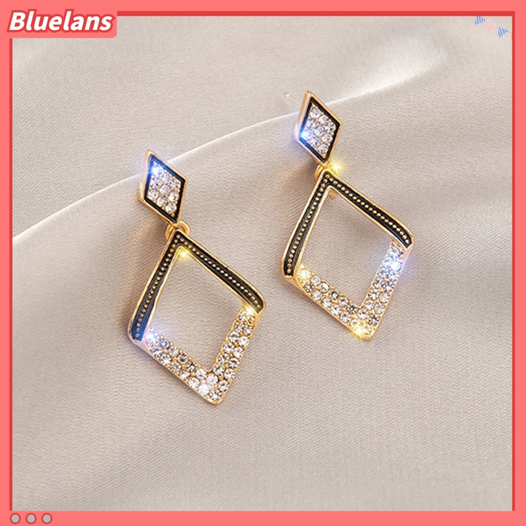 {In Stock} 1pasang Anting Menjuntai Hati Berlian Imitasi Perhiasan Gaya Korea Mutiara Imitasi Stud Earrings Hadiah Ulang Tahun