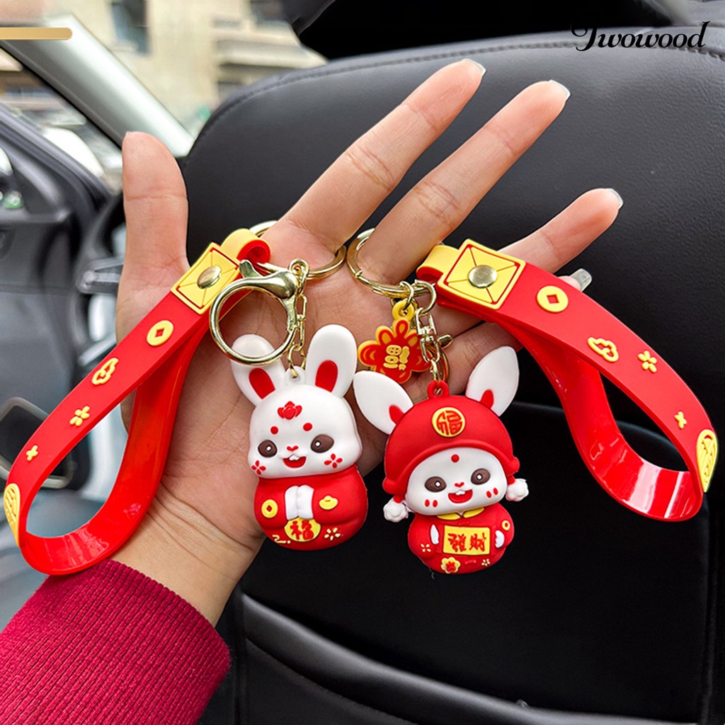 Twowood Gantungan Kunci Lucu Dengan Lanyard Gantungan Kunci Liontin Mobil Tas Anti Luntur Untuk Penggunaan Sehari-Hari