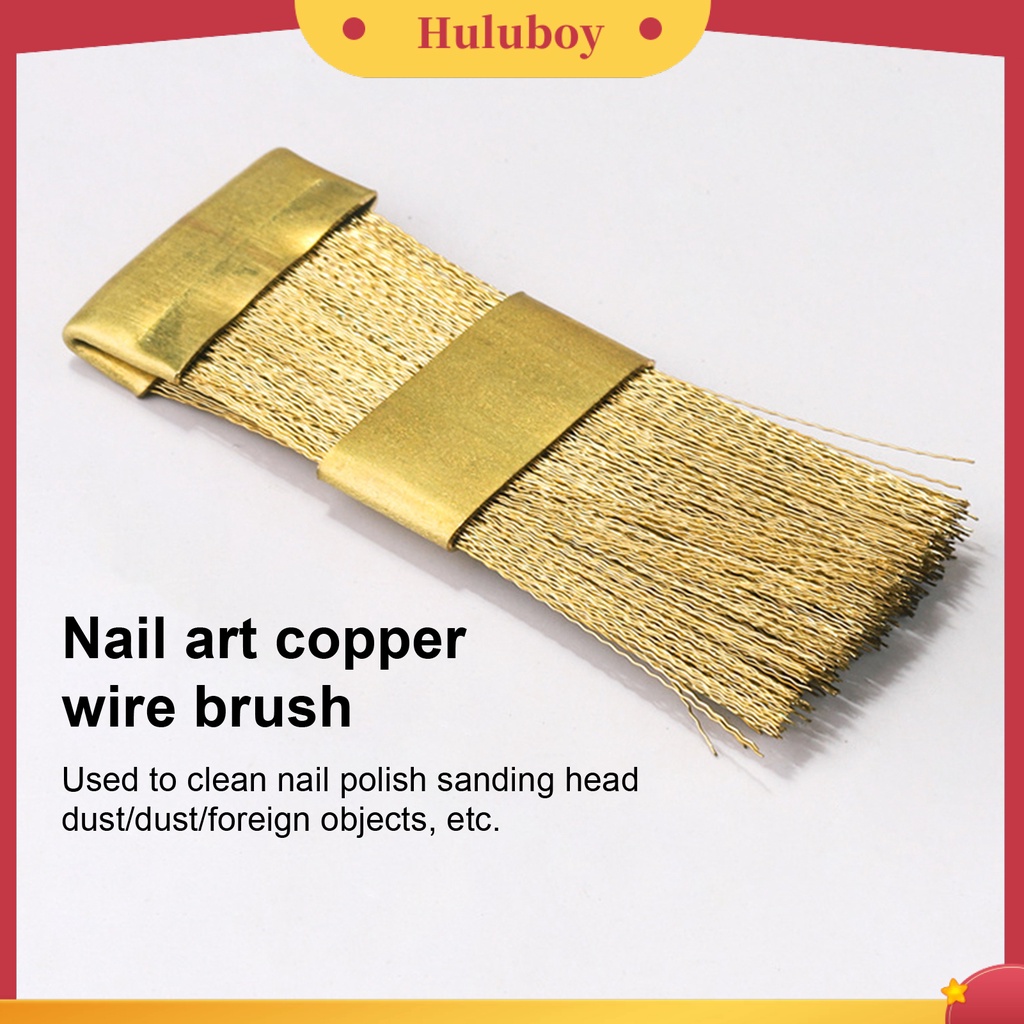{In Stock} Milling Cutter Brush Portable Manicure Alat Mata Bor Kuku Tembaga Sikat Pembersih Aksesoris Kuku