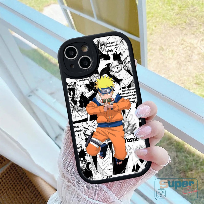 Untuk Redmi 12C A1 9 10 9T 10C 9C K40s 9A 10A Note 11s 10s 8 9 10 11 Pro 9s 11Pro+Poco F4 X3 NFC Pro M3 Mi 12 11 Lite 11T Kartun Anime Doodle Naruto Lembut Tpu Shockproof Sarung