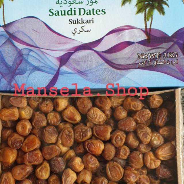 

[Ready-Stock] Kurma Barari Sukari Premium Basah . (Best seller isi 3 kg net ). STOCK BARU. Expired april 2024