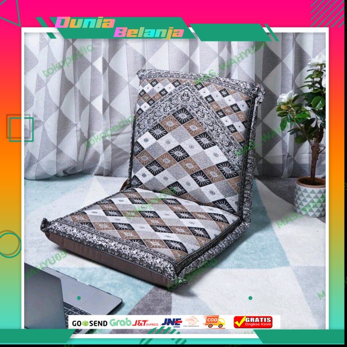 Soleil Kursi Lesehan / Kursi Lantai Lipat - Cokelat