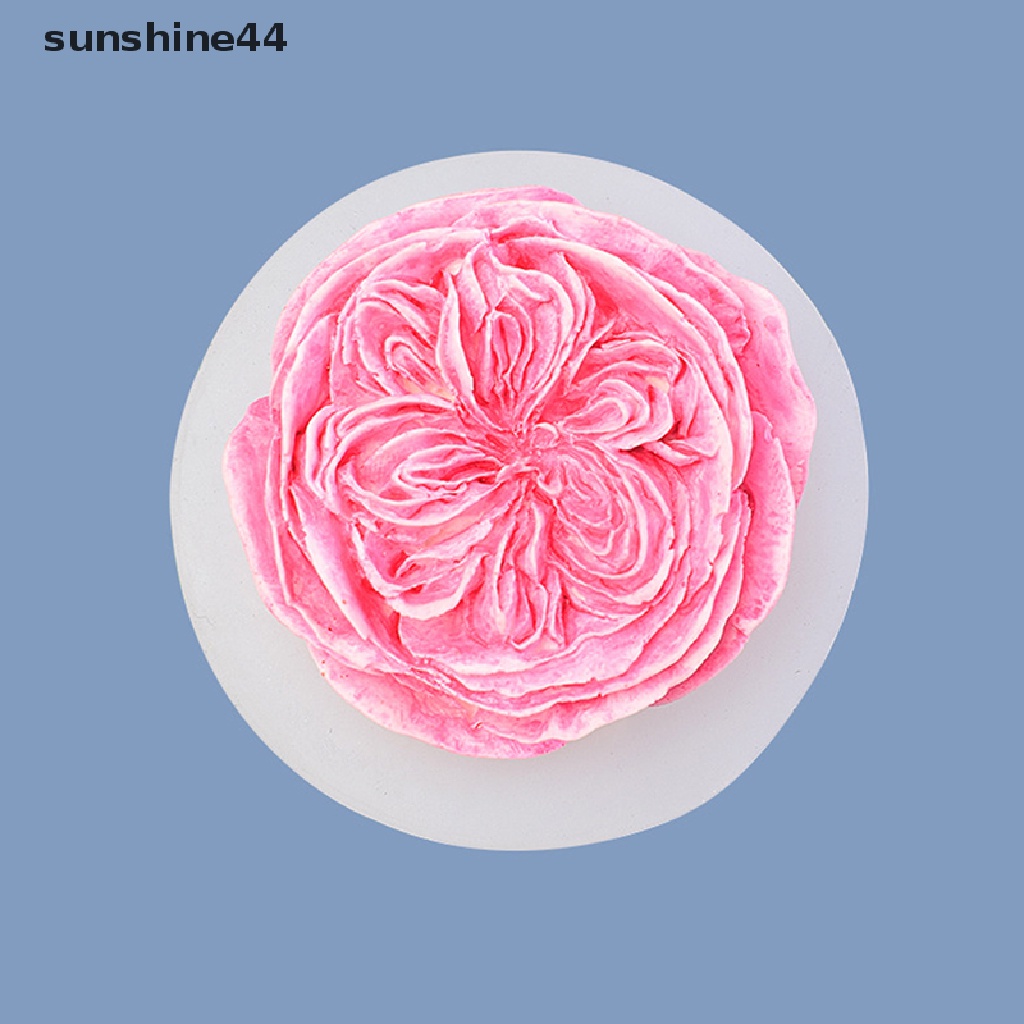 Sunshine 1Pc Cetakan Silikon Mawar DIY Membuat Bunga Sabun Resin Mold Decor ID