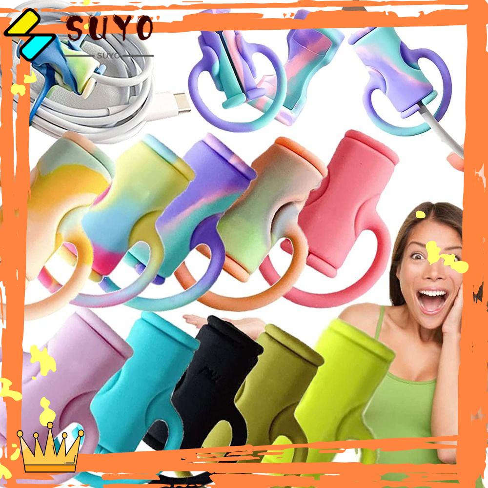 Suyo Pelindung Kabel Data New Design Universal Mini Perlindungan Anti Putus Alat Penyimpanan Penutup Pelindung Kabel Data