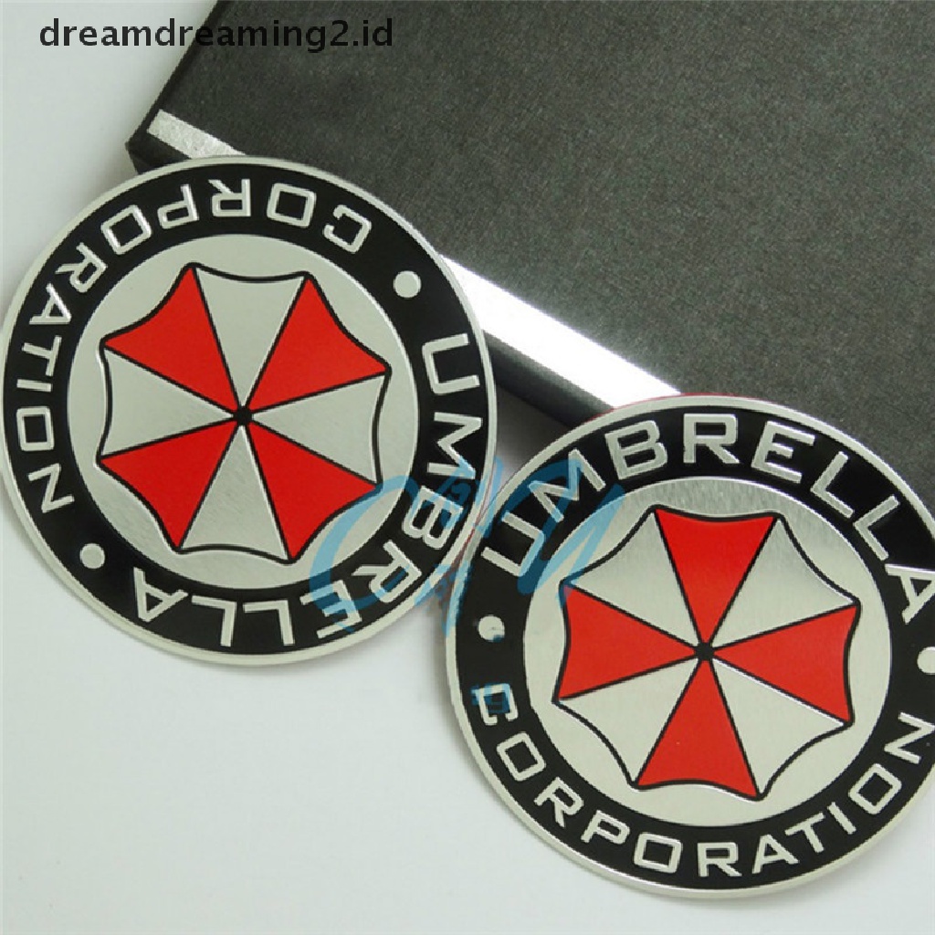 (hot) 3d Aluminium Alloy Payung Corporation Residen Evil Decals Dekorasi Lencana//