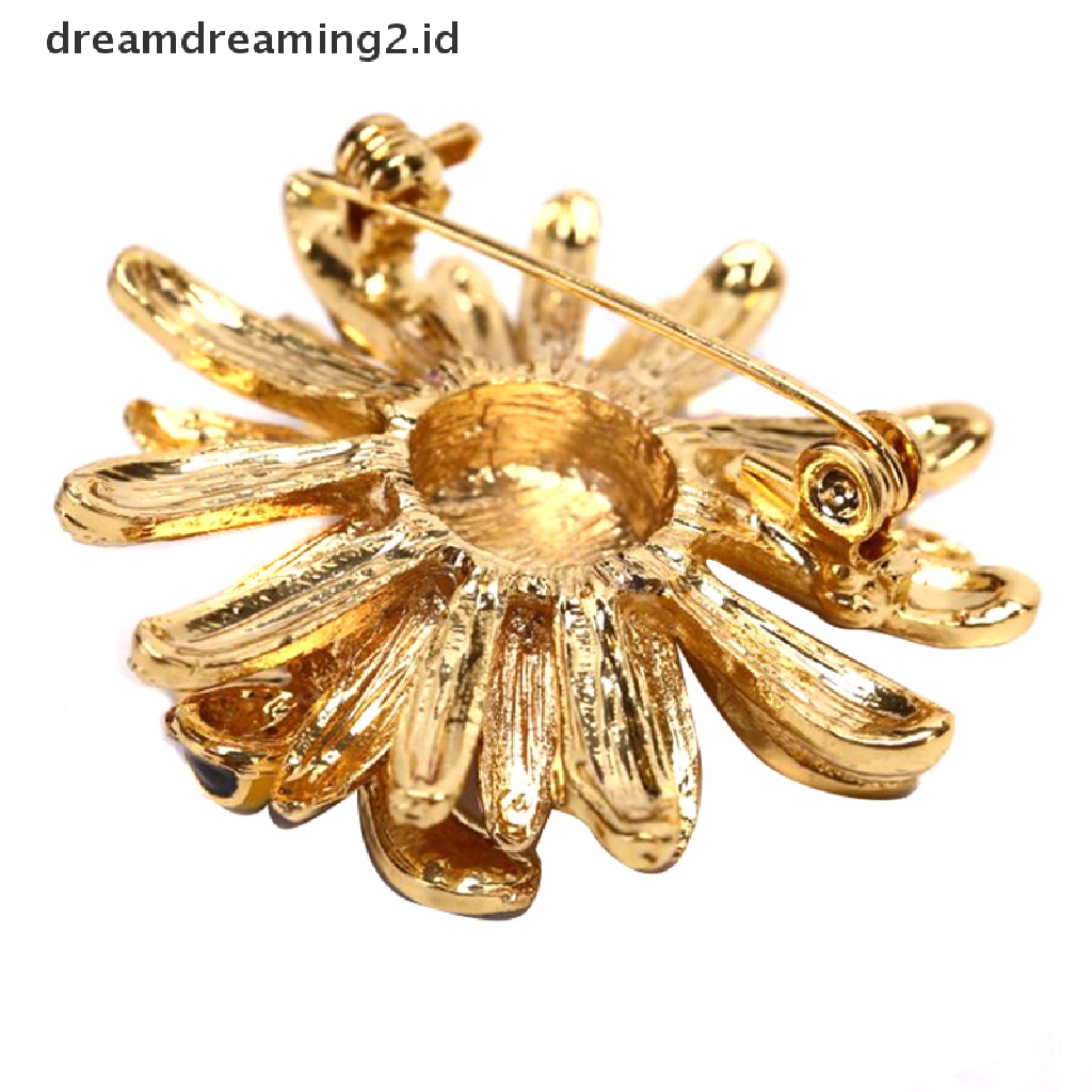 (hot) Fashion Daisy Honeybee Bros Pin Kerah Lencana Korsase Perhiasan Wanita Aksesoris   //