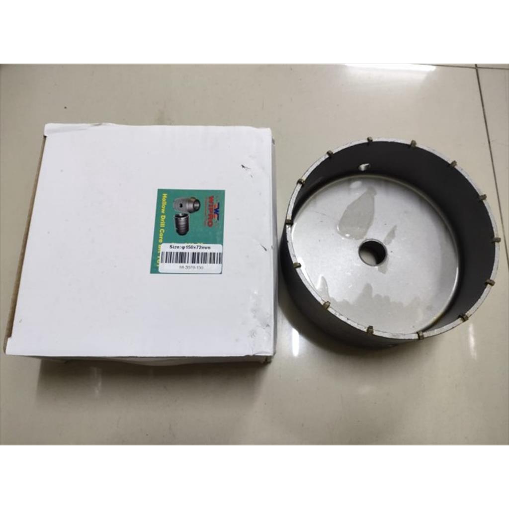 Hole Saw Mata Bor Tembok Beton Hollow Drill TCT Bit 150mm Wipro SUJ