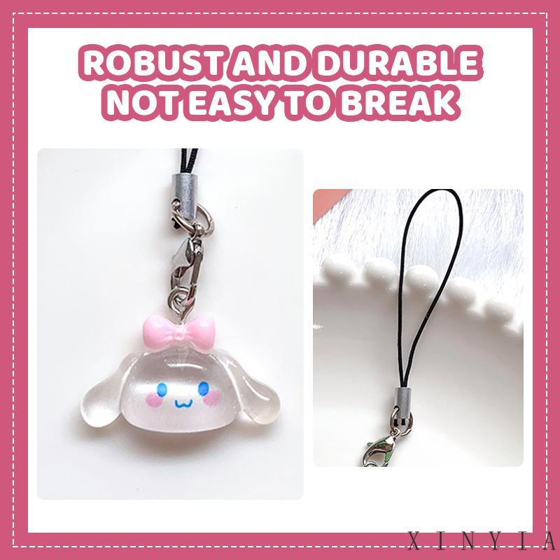 [xinyia.id11] Liontin Telepon Glitter Transparan Pochacco Cinnamoroll Lucu USB Flash Disk Tas Pendant Lanyard