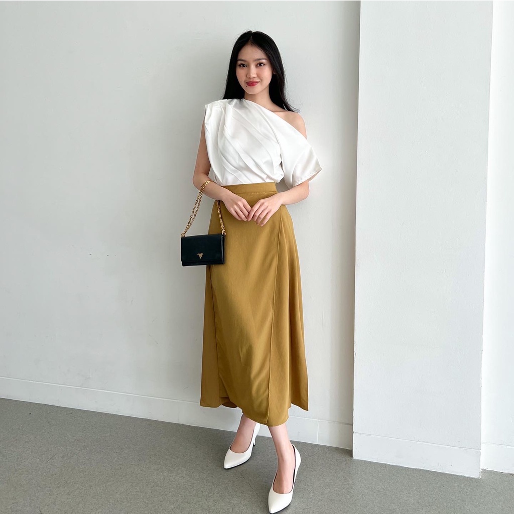 Beige Studio - Sharon Skirt / Rok Midi Wanita