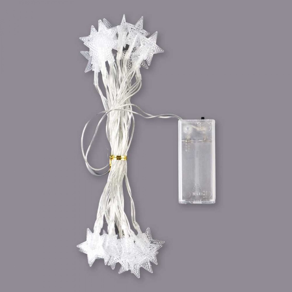 Lampu Hias Dekorasi Bintang Pentagram Light Battery 20 LED DKG