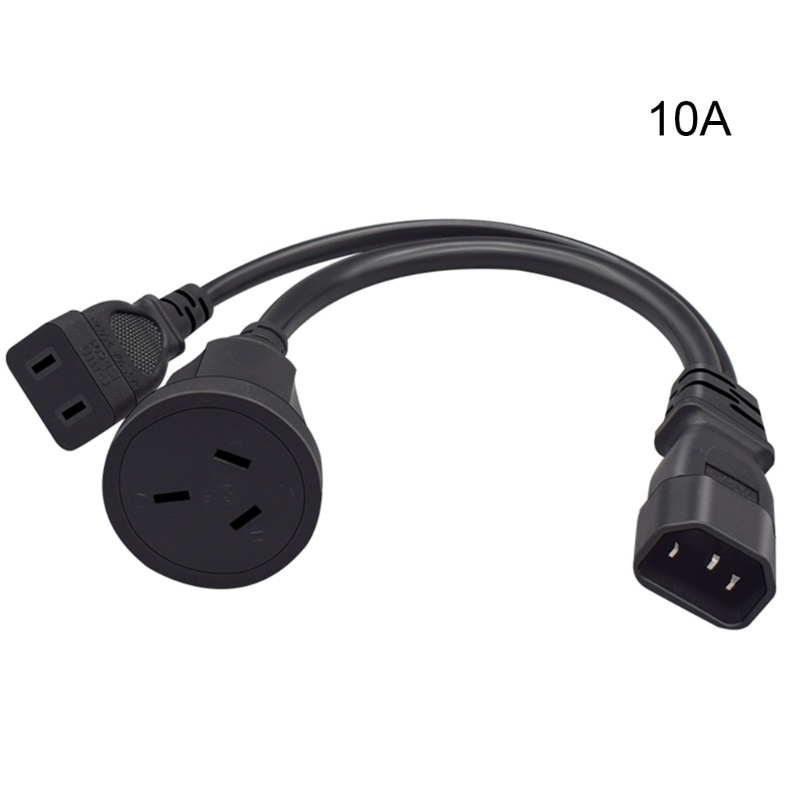 Zzz IEC320 C14 Male Plug Extension Kabel Listrik Ke 1-15R+AU Female Extender Line