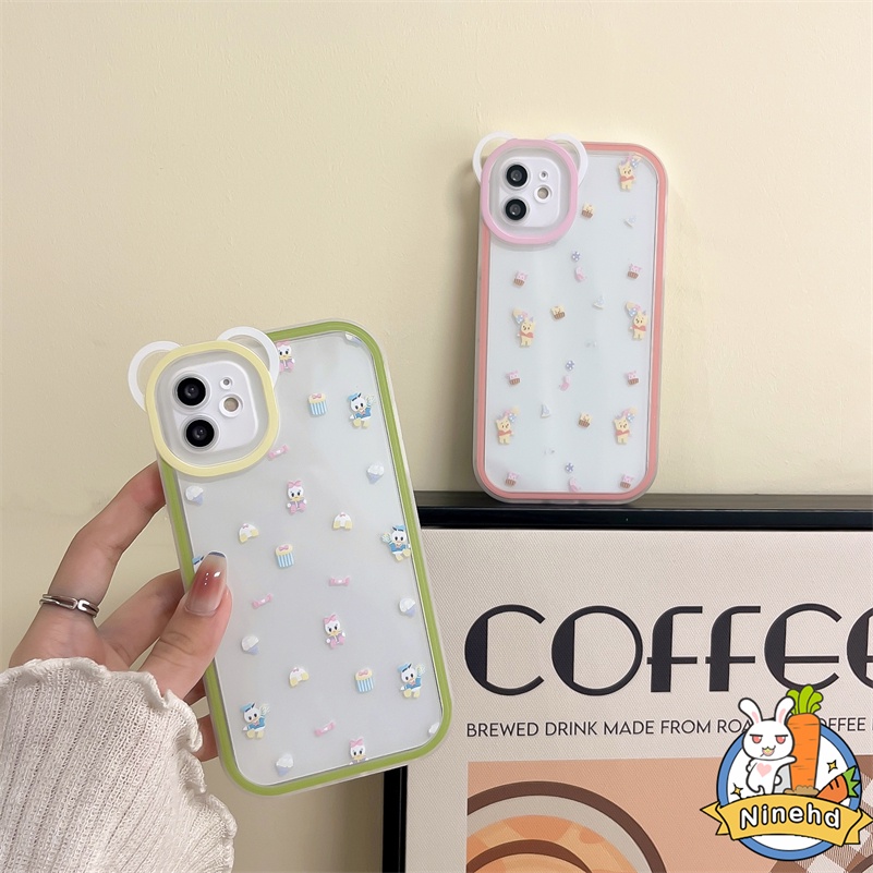 IPHONE Casing Kompatibel Untuk Iphone14 13 12 11 Pro Max X Xr Xs Max SE 8 7 6 6s Plus Ins Warna Solid Bening Casing Ponsel Transparan Pasangan Tahan Gores Shockproof Lembut Cover Pelindung