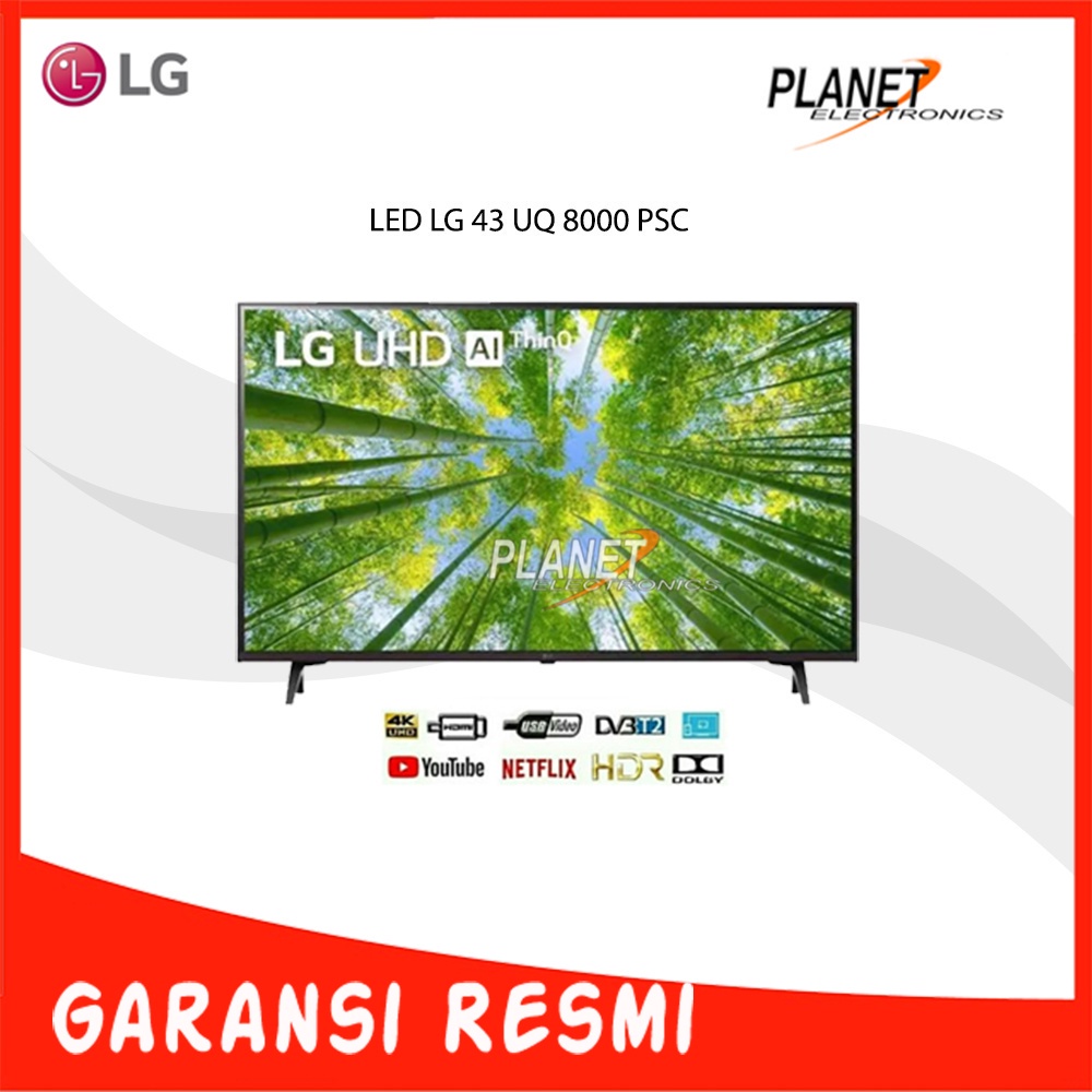 LED TV LG 43/55Inch 43/55 UQ 8000 PSC Smart TV
