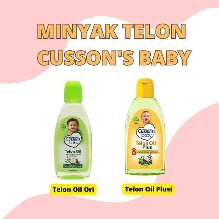 Cussons Baby Telon Oil Plus 60ml BPOM / Cusson Minyak Telon Bayi / Cusson Minyak Telon Anti Nyamuk