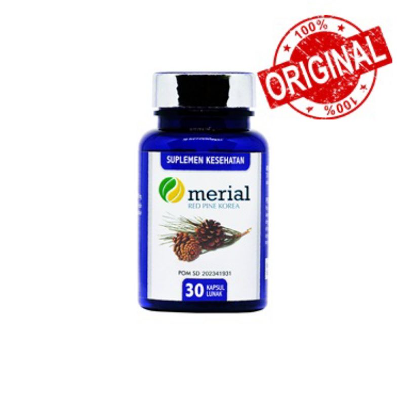 100% ORIGINAL MERIAL pinus merah korea obat kolestrol minyak original red fish oil herbal
