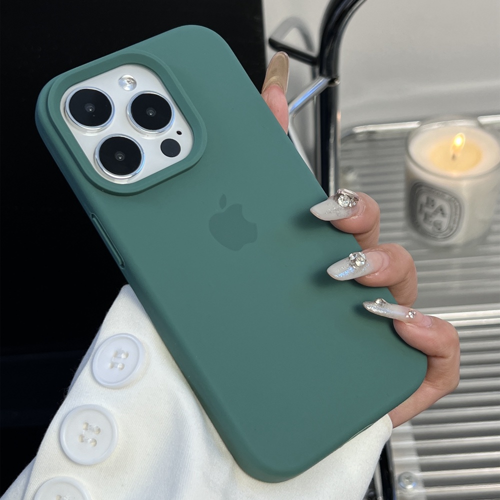 IPHONE Casing Silikon Cair Fluorescence Iphone14 Plus Soft Case Untuk Iphone11 12 Pro Max13 14 Pro Max Full Cover Shockproof Soft Case