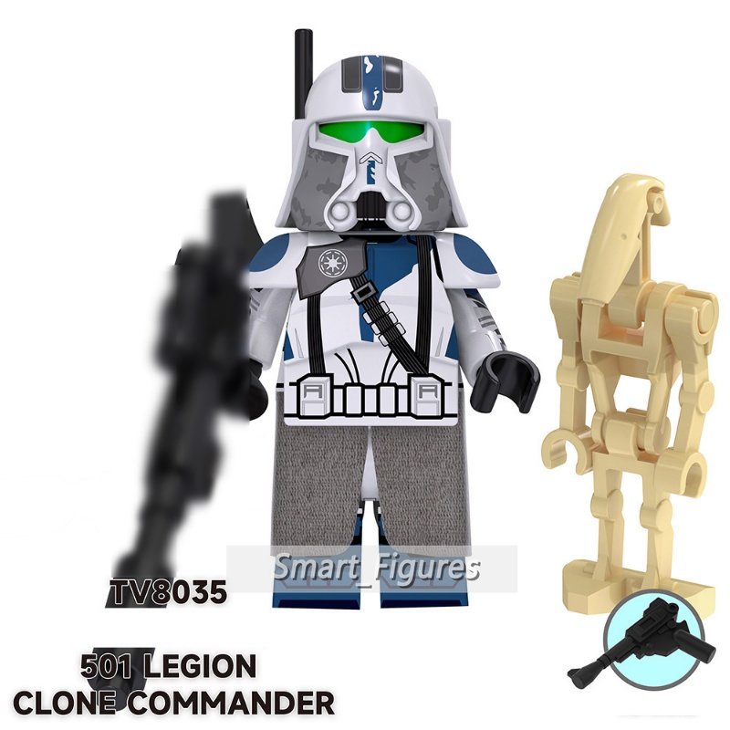 Star Wars Minifigure 501komando Legion Luke Skywalker Palpatine Mainan Edukasi Anak Blok Bangunan