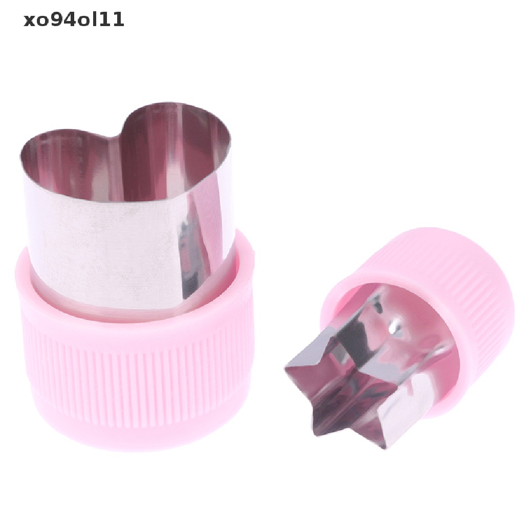 Xo Pemotong Sayuran Gagang Plastik Pink Stainless Buah Cutg Die Alat Dapur OL