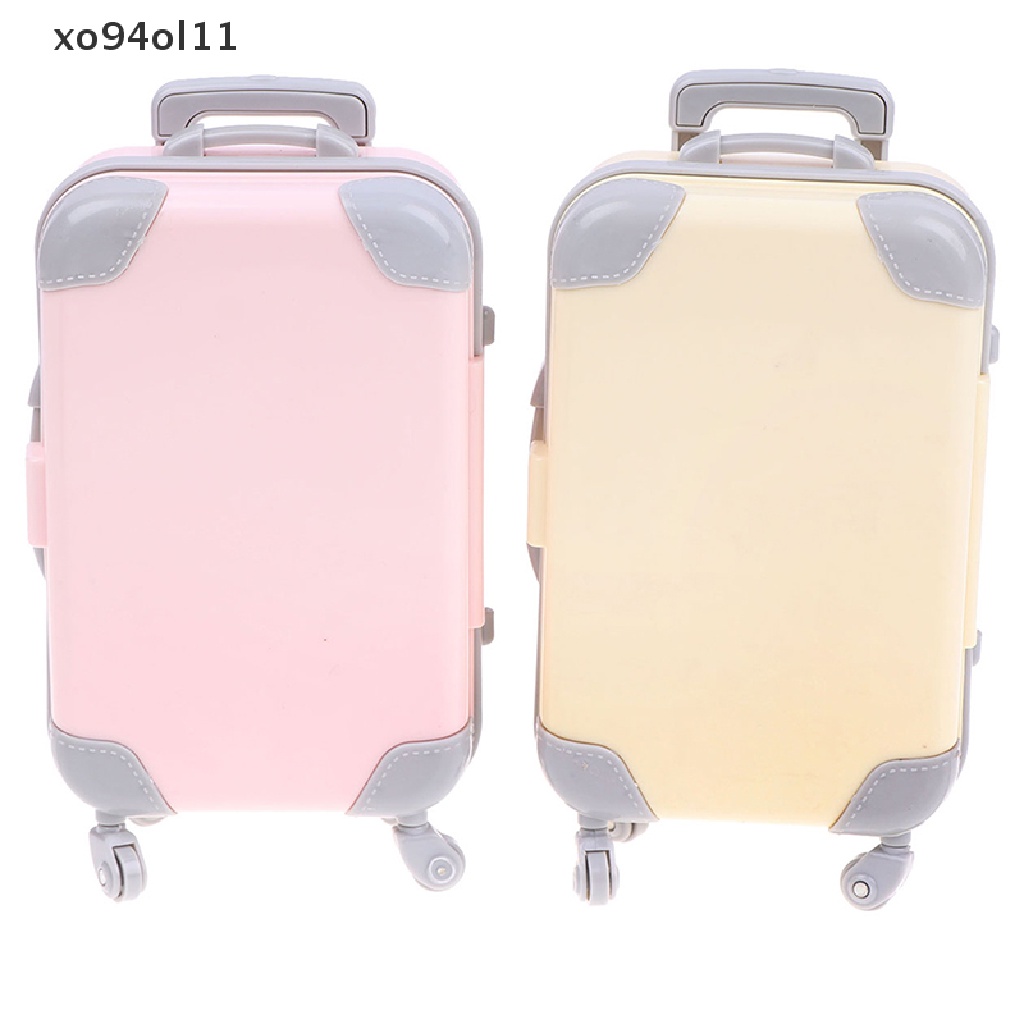 Xo Aksesoris Boneka Kereta Travel Plastik Mini Koper Plastik Luggage OL