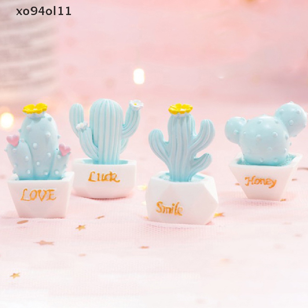 Xo DIY Mini CactusDoll Peri Taman Ornamen Dekorasi Pot Craft Rumah Boneka Accessori OL