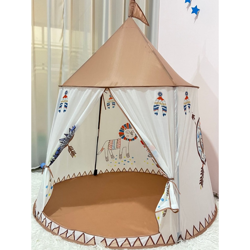 HZ Tenda Anak Castle Indian Tenda Princess Anak Model Rumah Tenda Kastil Indian