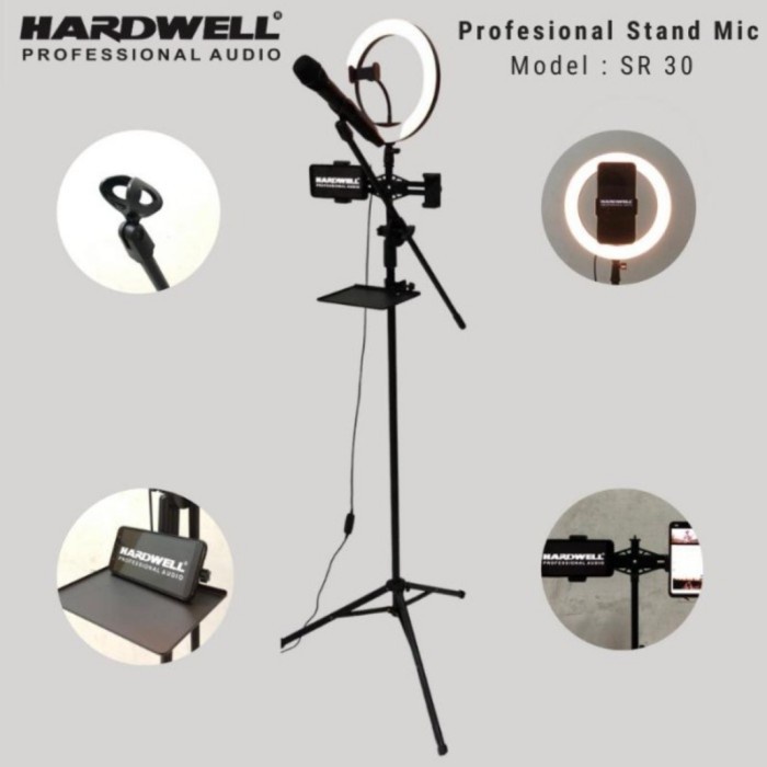 Stand Mic Hardwell SR30 / SR 30 Tripod Live Original Garansi Resmi