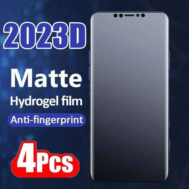 4pcs Film Hidrogel Matte Untuk Iphone14 13 12 11 Pro MAX Plus Pelindung Layar Buram Mini Untuk iPhone X XS MAX XR 6 6S 7 8 Plus SE 2022 2020 14Plus 13Mini 12Mini