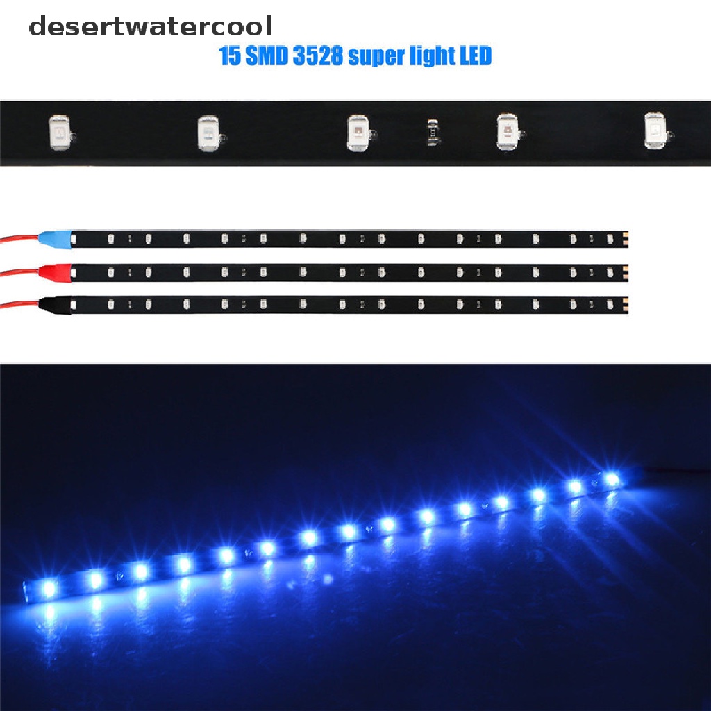 Deid 6PCS Lampu Underbody LED Strip Motor DC 12V Anti Air Untuk Mobil Motor Martijn