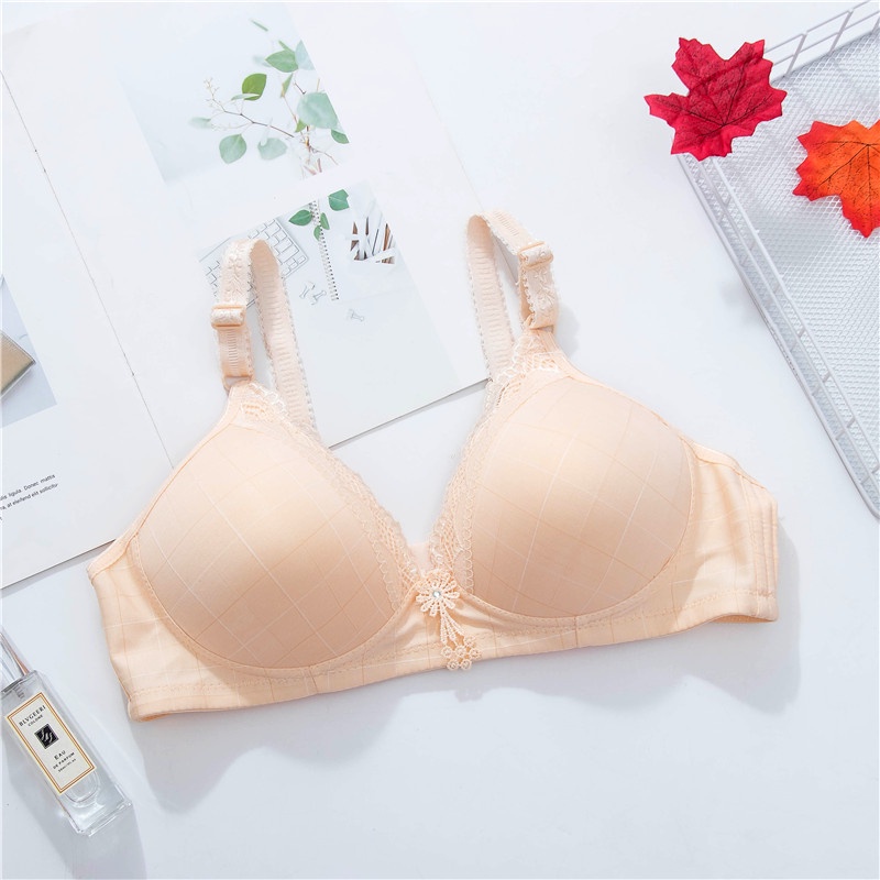 HUES.ID Bra Full Coverage Bra Full Cup Bh Tanpa Kawat 9040