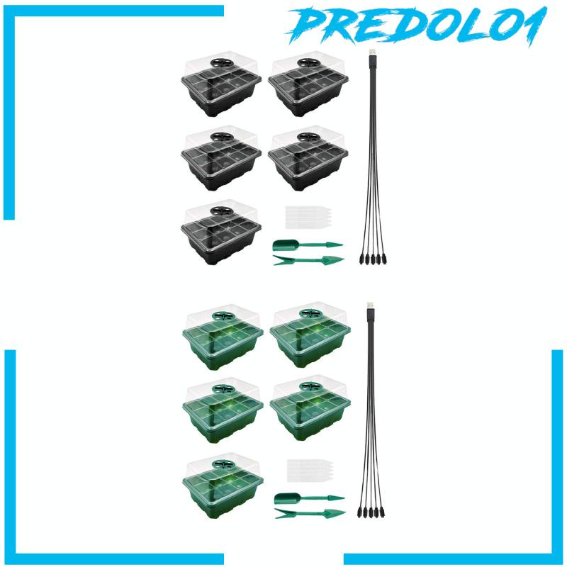 [Predolo1] Tray Starter Benih Indoor Greenhouse Propagator Station Untuk Rumah Kaca Indoor