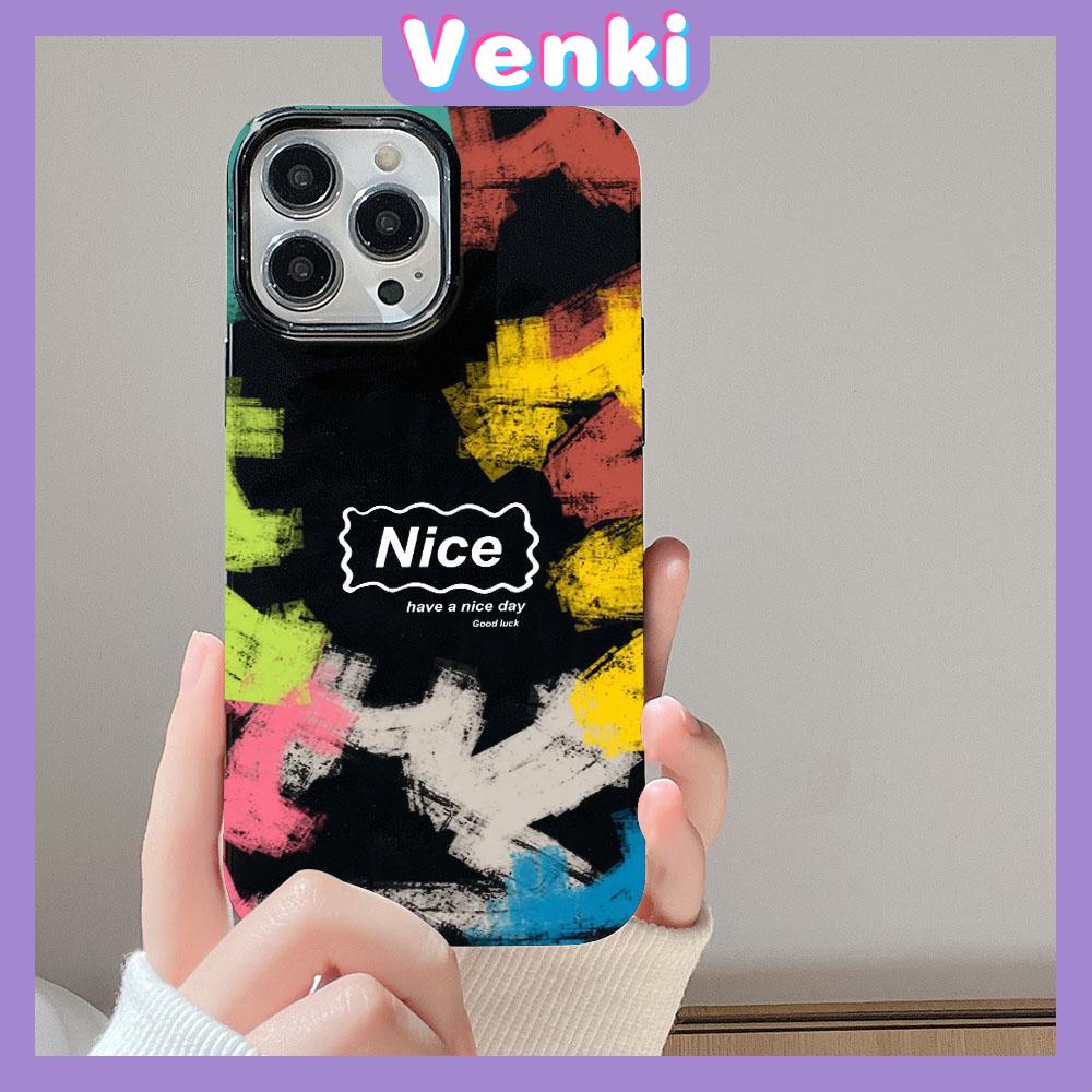 Case for iPhone 11 Soft TPU Glossy Black Candy Case Random Painted Graffiti Camera Protection Shockproof For iPhone 14 13 12 11 Pro Max 7 8 Plus X XR