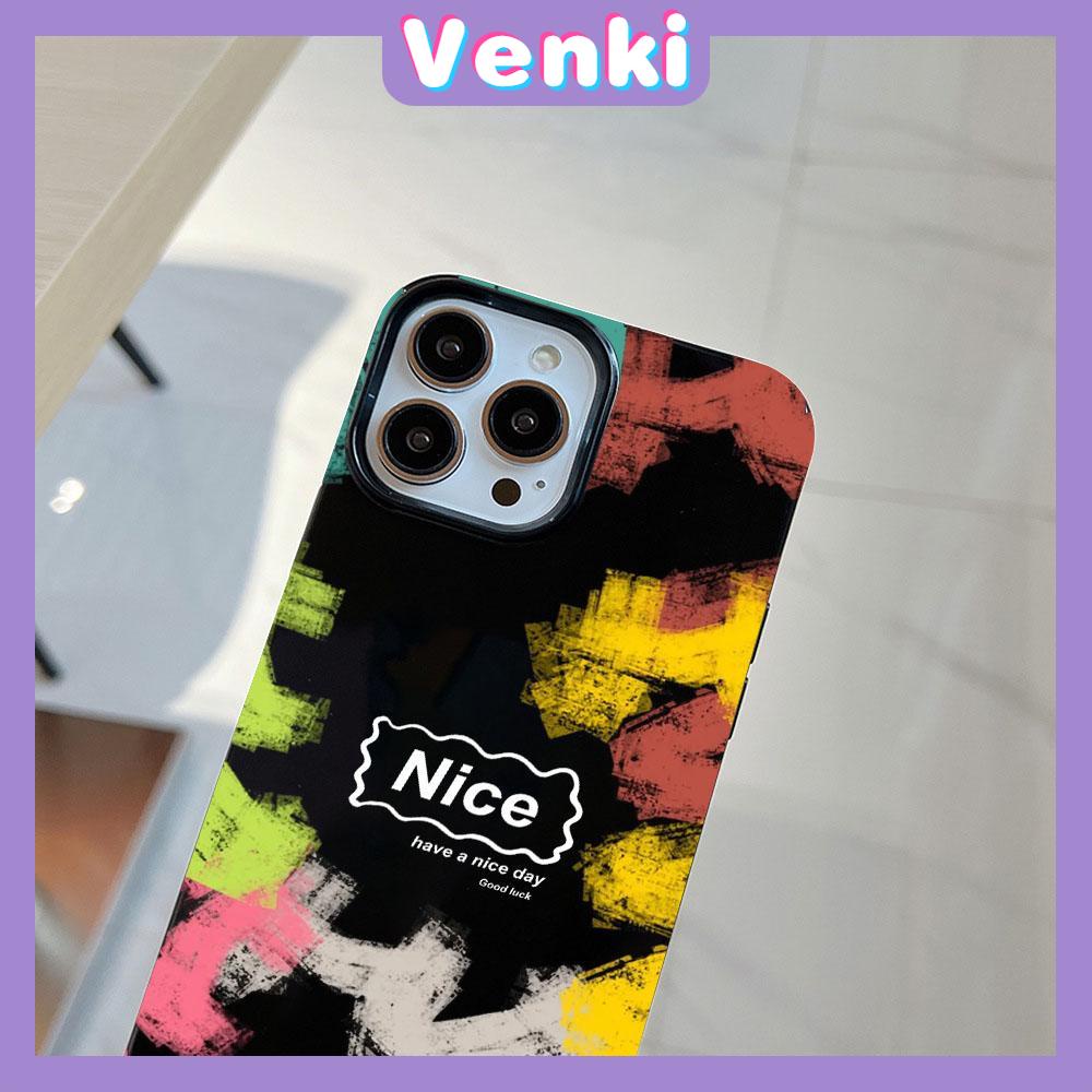 Case for iPhone 11 Soft TPU Glossy Black Candy Case Random Painted Graffiti Camera Protection Shockproof For iPhone 14 13 12 11 Pro Max 7 8 Plus X XR