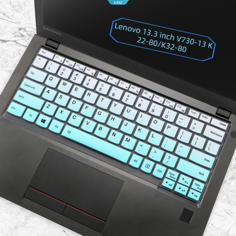 Pelindung Keyboard Laptop Anti Air Untuk Lenovo 13.3 Inch V730-13 K22-80/K32-80 Keyboard Laptop Silicone Cover Film Tahan Debu [ZK]