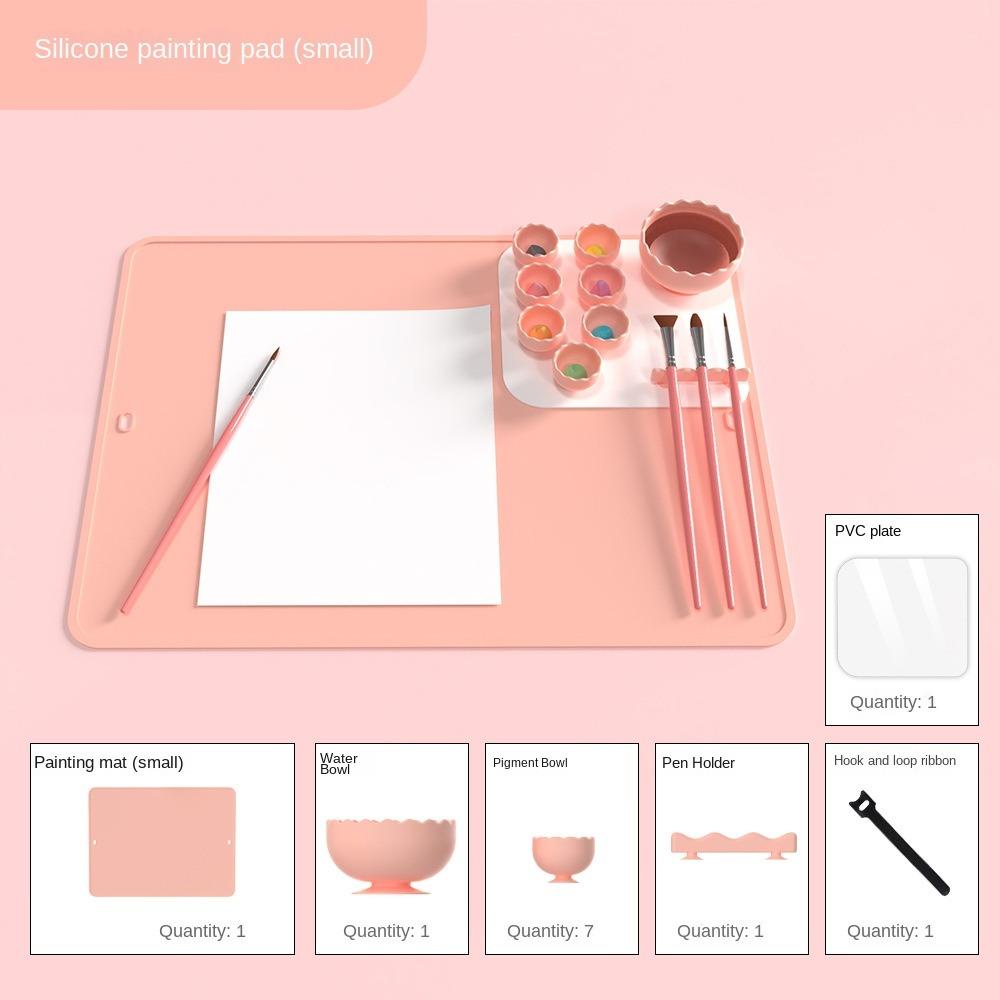 Tikar Lukisan Silikon Nanas Art Watercoloring Stamping Anti Lengket Craft Mat Untuk Melukis