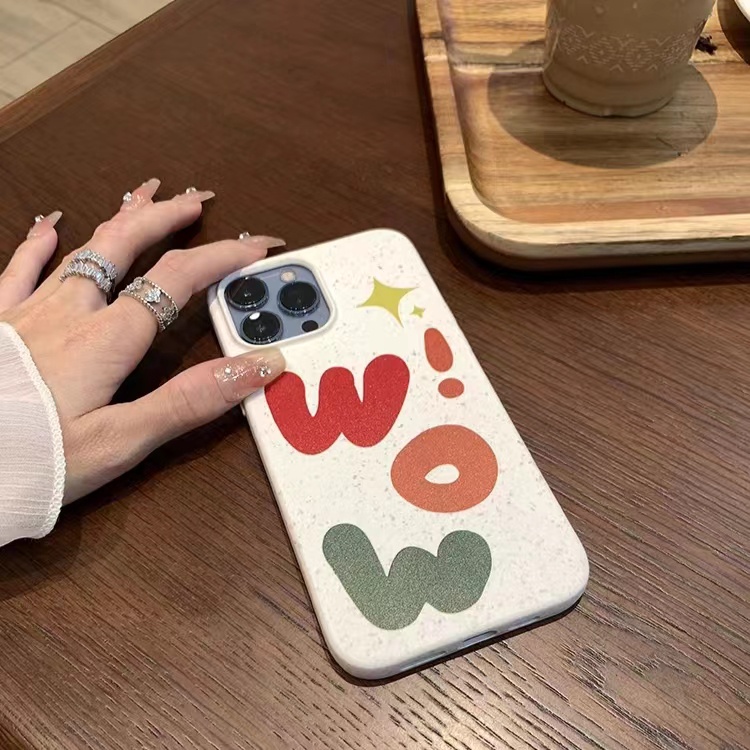 IPHONE Casing Ponsel Iphone11 ins Bahan Ramah Lingkungan Perlindungan Kamera Cocok Untuk Iphone14 13 12 14Plus Pro MAX 7 8Plus X XR XS MAX SE 12mini 13mini Model Empat Sudut Shockproof