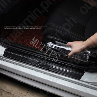 Fiat 9Pcs Stiker Pintu Mobil Carbon Fiber Sill Protection Auto Anti Gores Anti Slip Untuk Punto Palio Argo Stilo Strada Uno Toro 500 Bravo Mobi